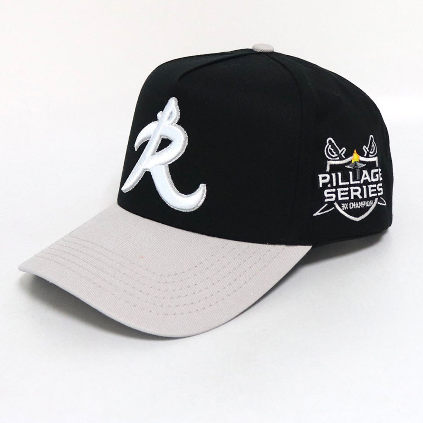 Pillage Series Snapback (Black/Silver)